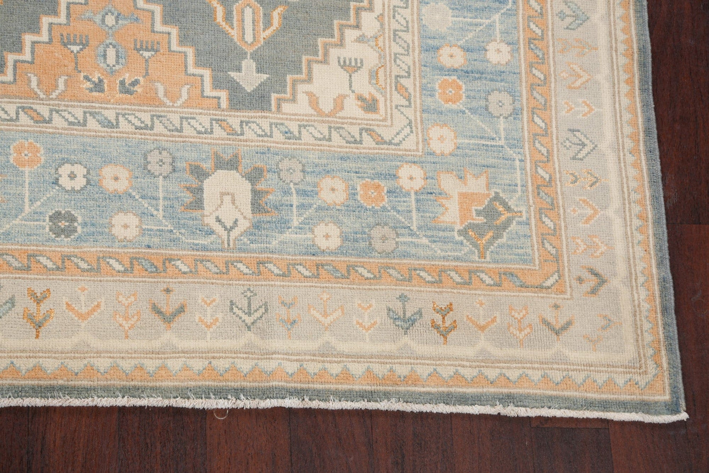 Geometric Khotan Oriental Area Rug 9x10