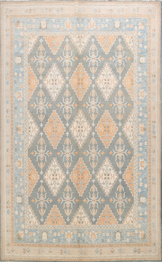 Geometric Khotan Oriental Area Rug 9x10