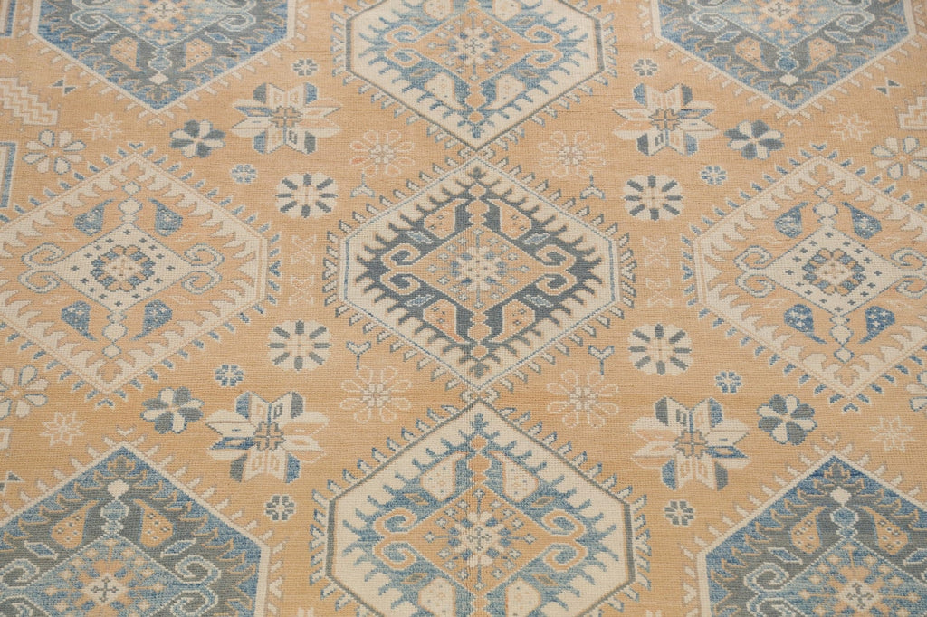 Geometric Khotan Oriental Area Rug 9x13