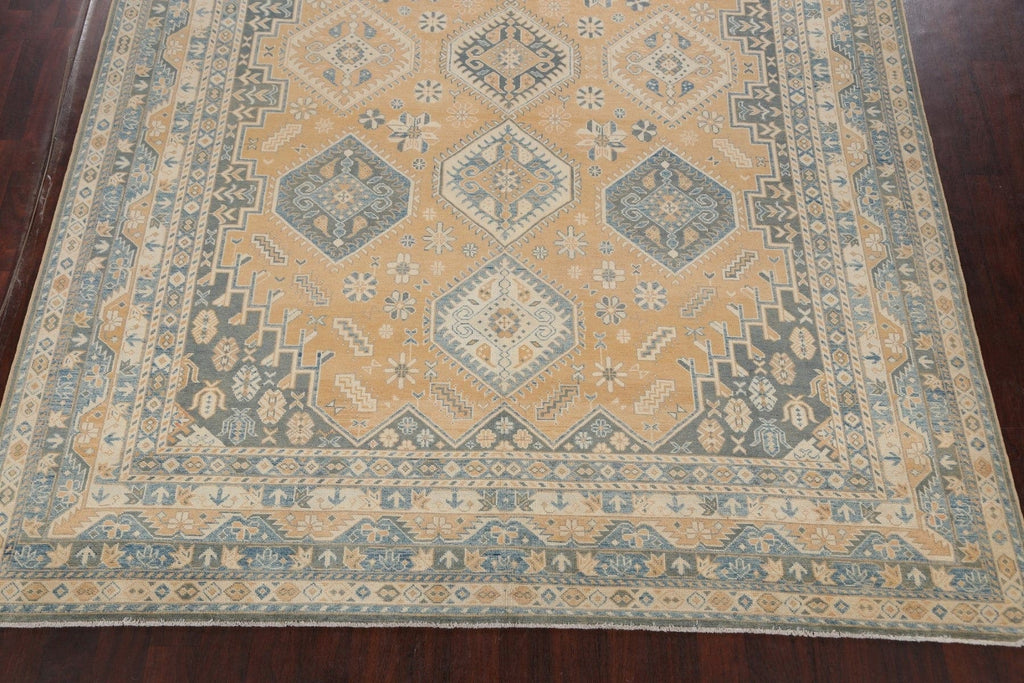 Geometric Khotan Oriental Area Rug 9x13