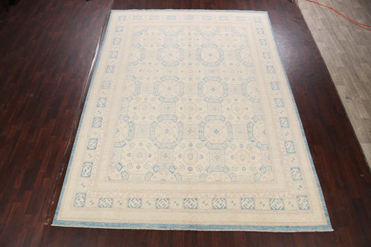 Geometric Khotan Oriental Area Rug 10x13