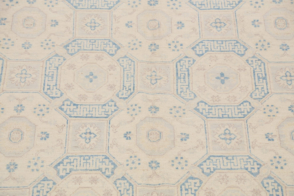 Geometric Khotan Oriental Area Rug 10x13