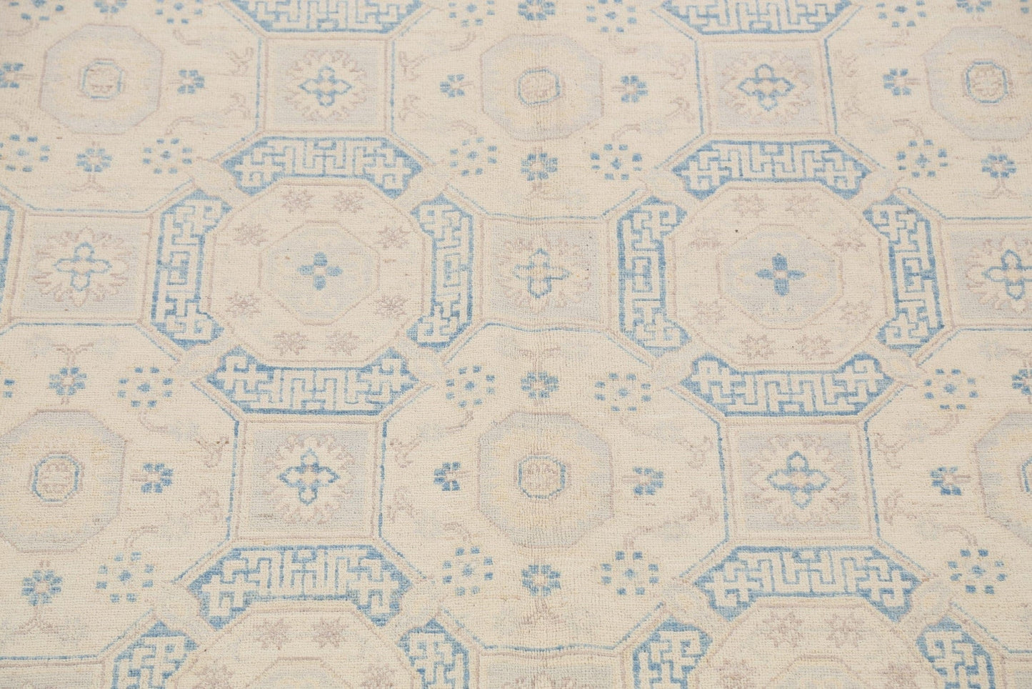 Geometric Khotan Oriental Area Rug 10x13