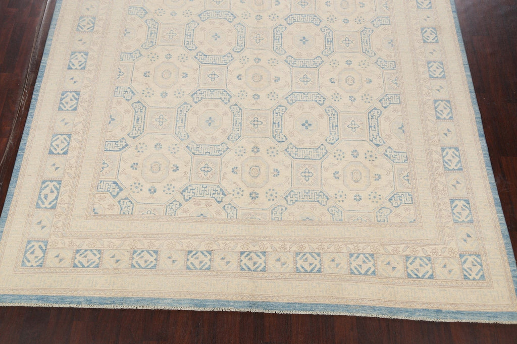 Geometric Khotan Oriental Area Rug 10x13