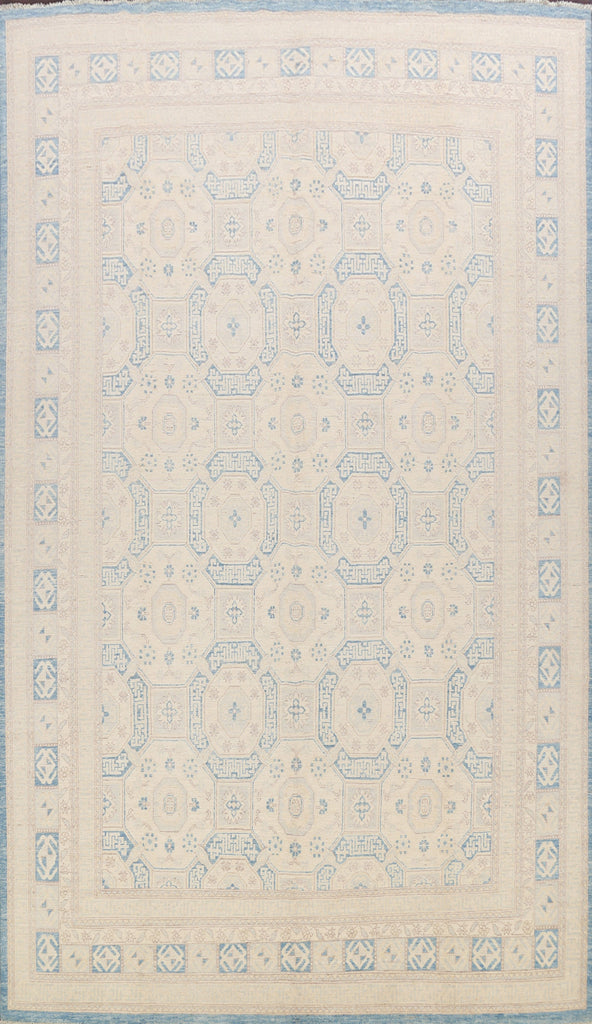 Geometric Khotan Oriental Area Rug 10x13