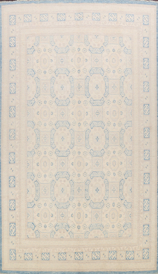 Geometric Khotan Oriental Area Rug 10x13