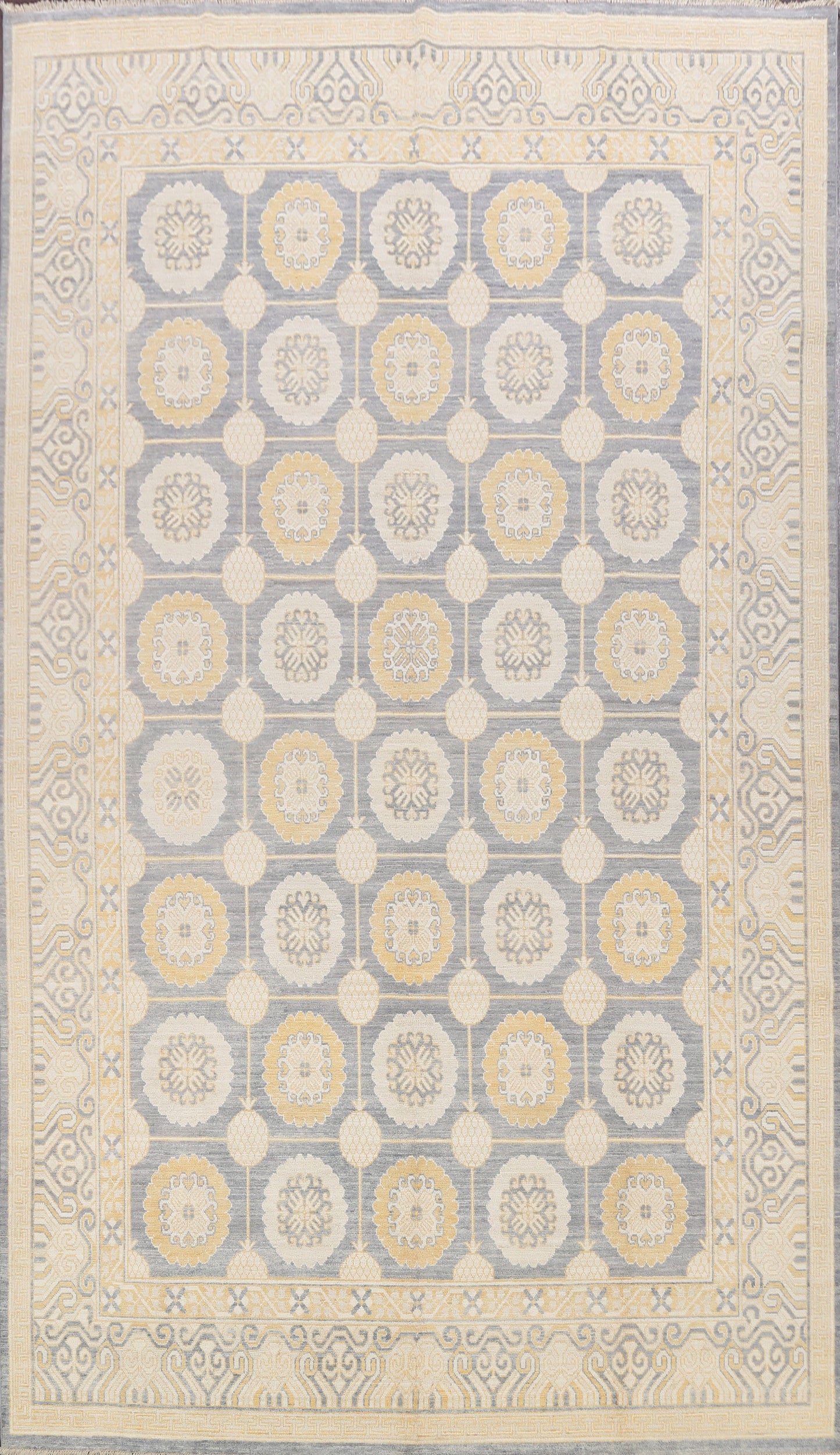 Geometric Khotan Oriental Area Rug 9x12