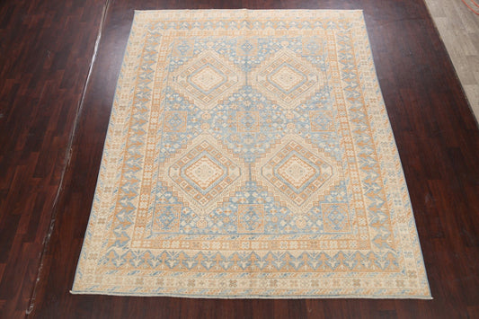 Geometric Khotan Oriental Area Rug 8x10