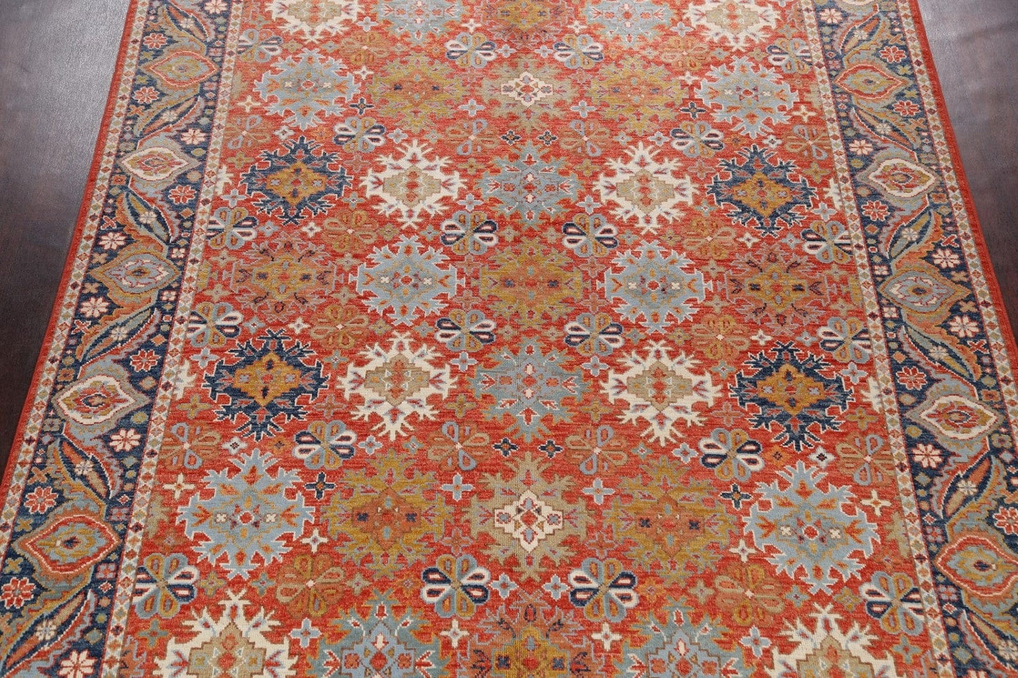 Geometric Khotan Oriental Area Rug 8x11