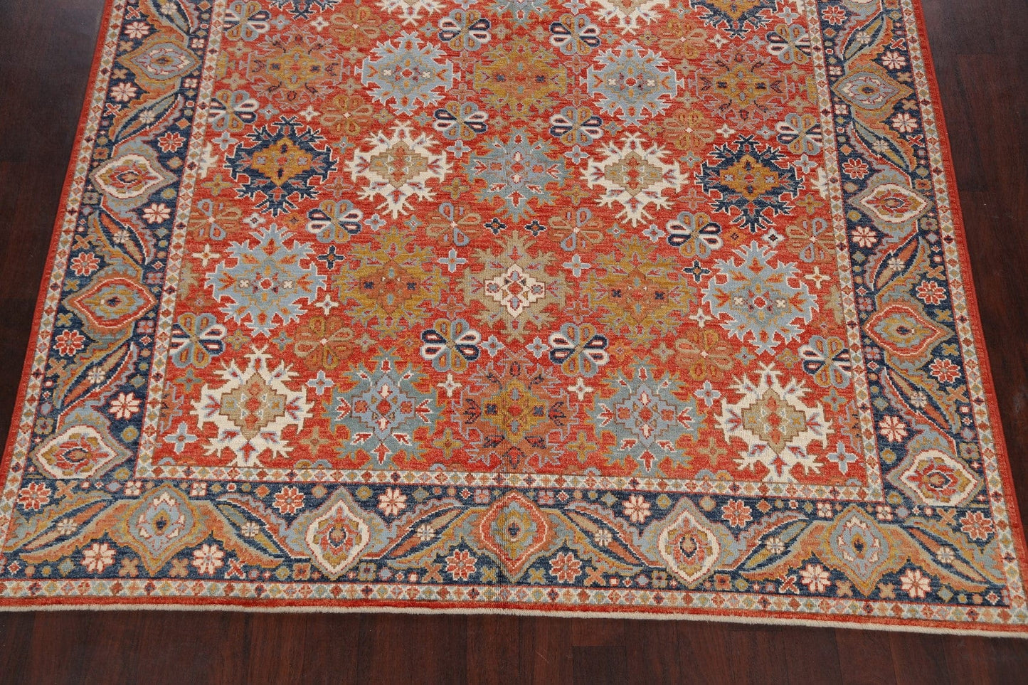 Geometric Khotan Oriental Area Rug 8x11