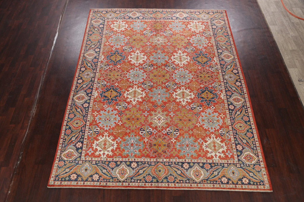 Geometric Khotan Oriental Area Rug 8x11