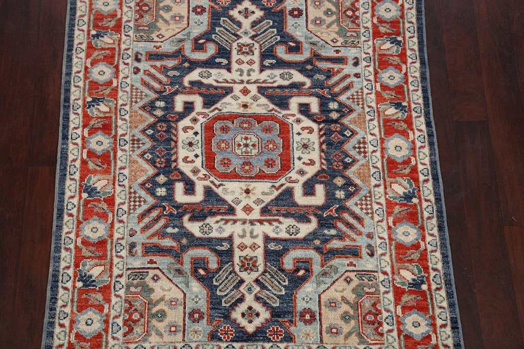 Geometric Khotan Oriental Area Rug 4x6