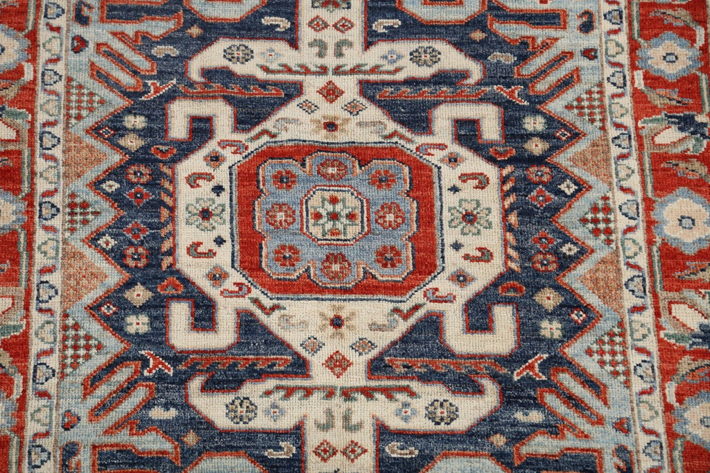 Geometric Khotan Oriental Area Rug 4x6