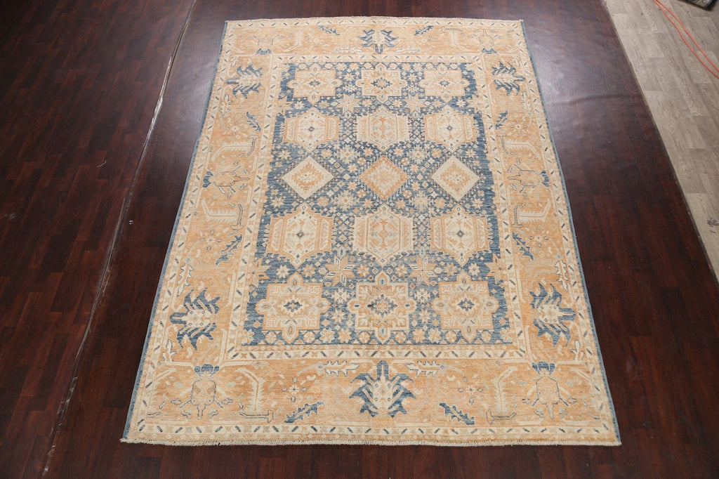 Geometric Khotan Oriental Area Rug 8x11