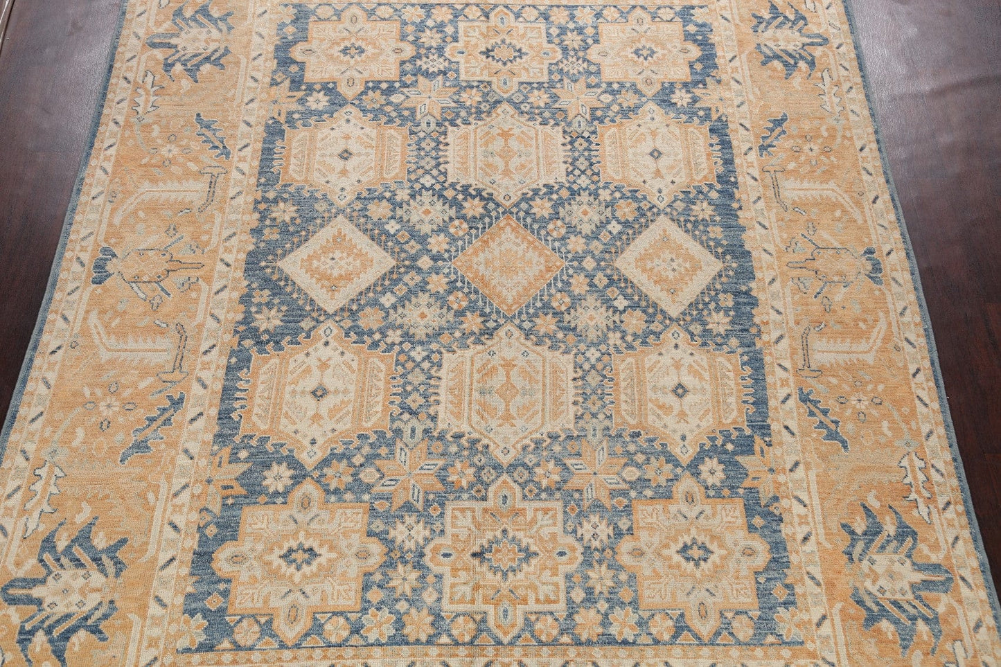 Geometric Khotan Oriental Area Rug 8x11