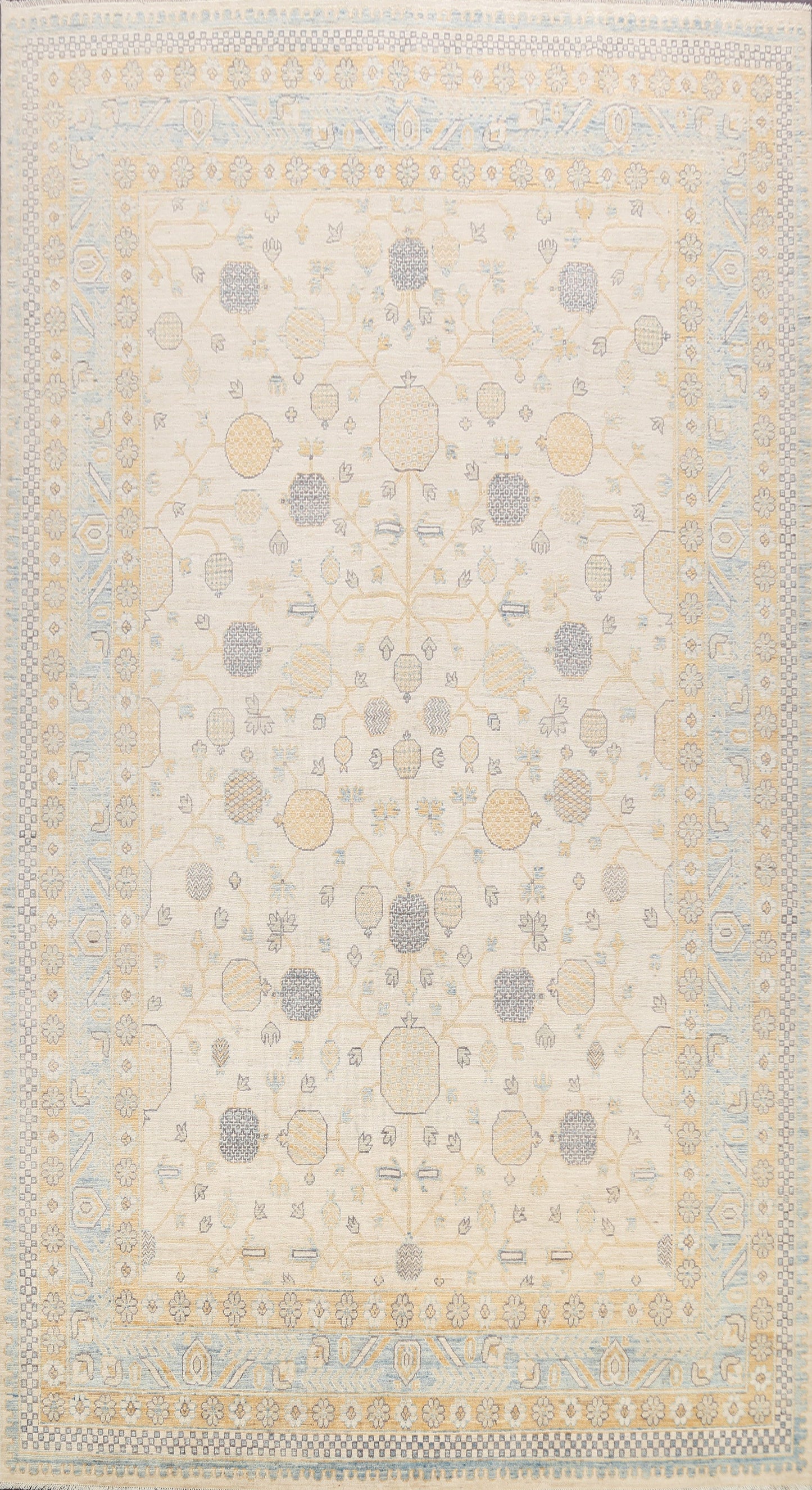 Geometric Khotan Oriental Area Rug 9x12