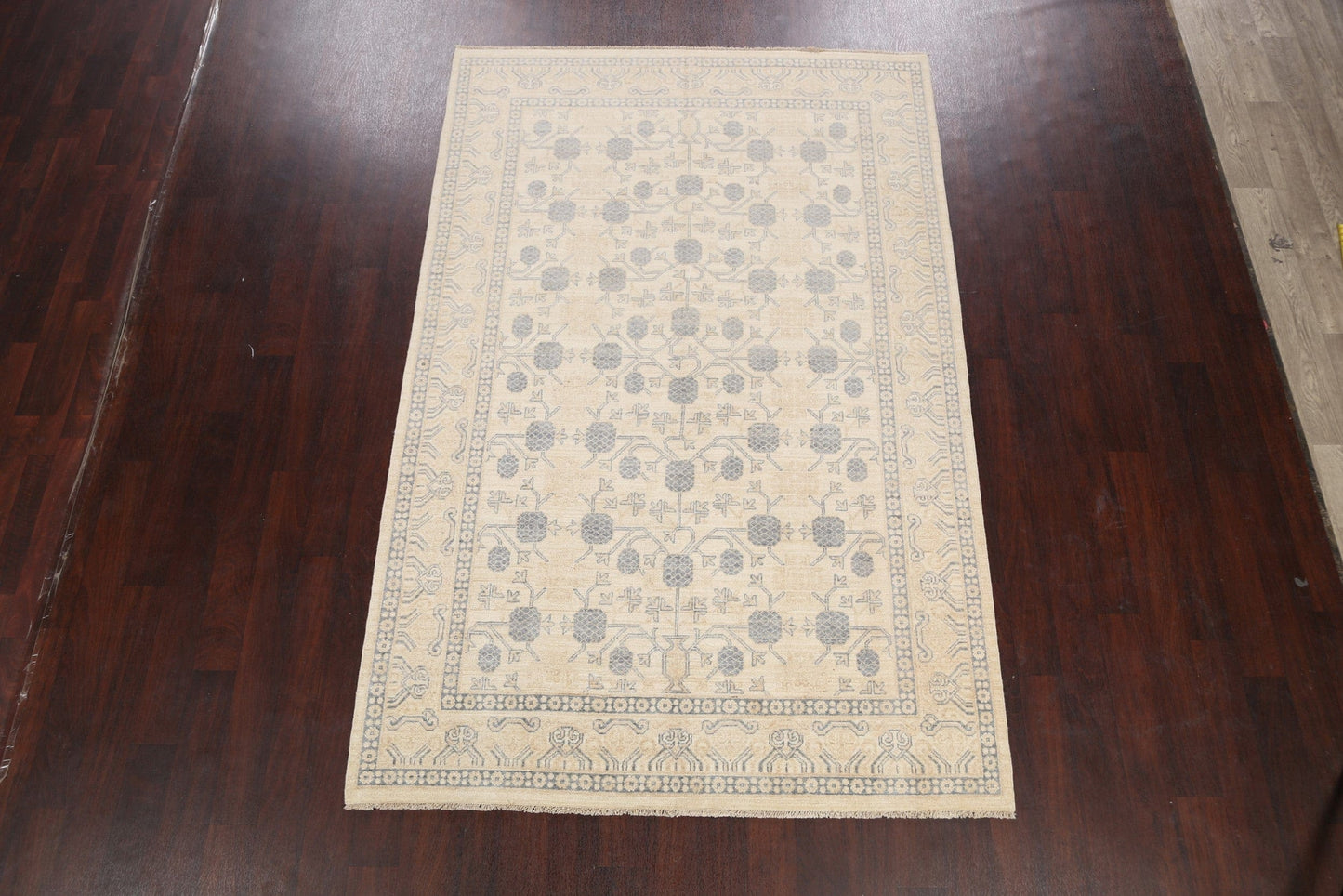 Geometric Khotan Oriental Area Rug 6x9