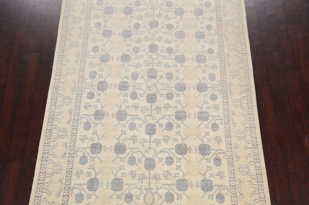 Geometric Khotan Oriental Area Rug 6x9