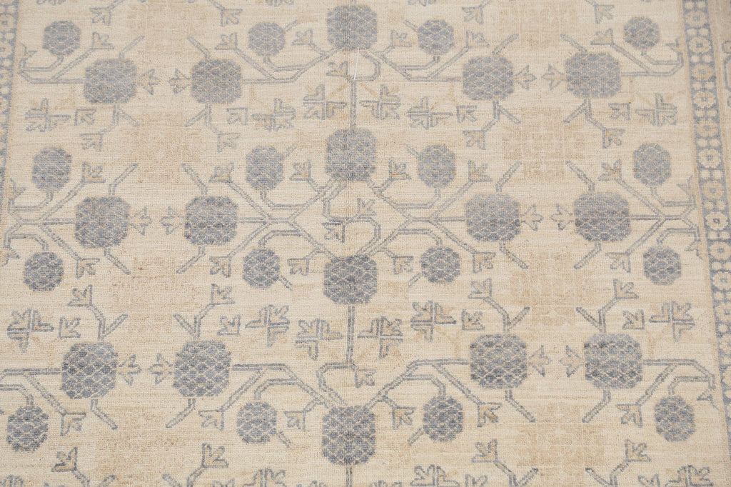 Geometric Khotan Oriental Area Rug 6x9