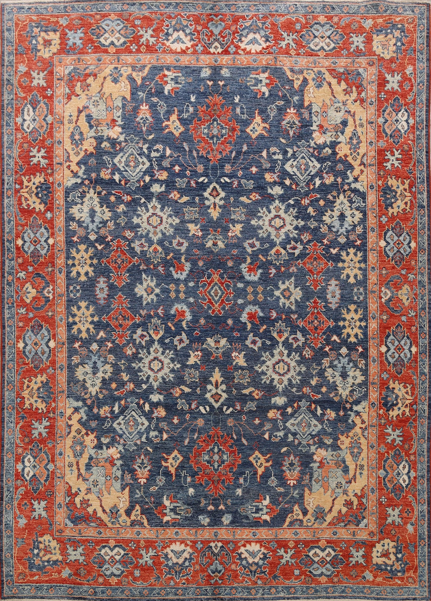 100% Vegetable Dye Khotan Oriental Area Rug 9x10