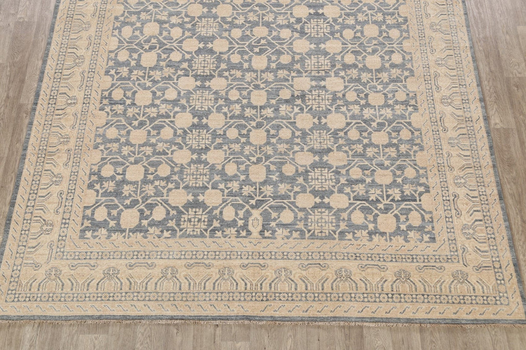 100% Vegetable Dye Khotan Oriental Area Rug 9x11