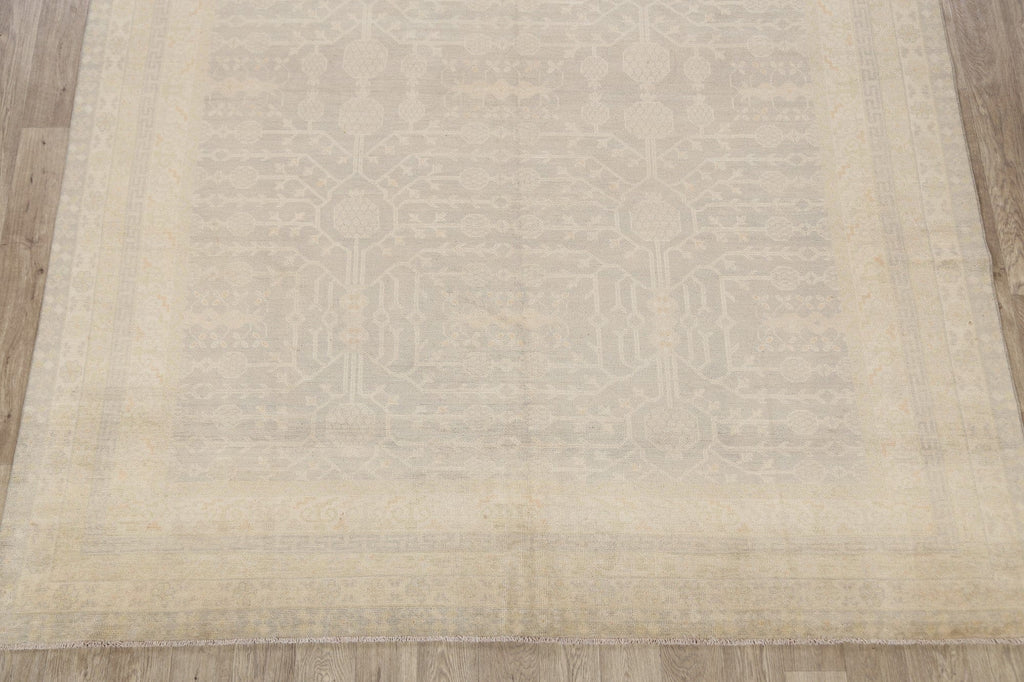 100% Vegetable Dye Muted Khotan Oriental Area Rug 8x11