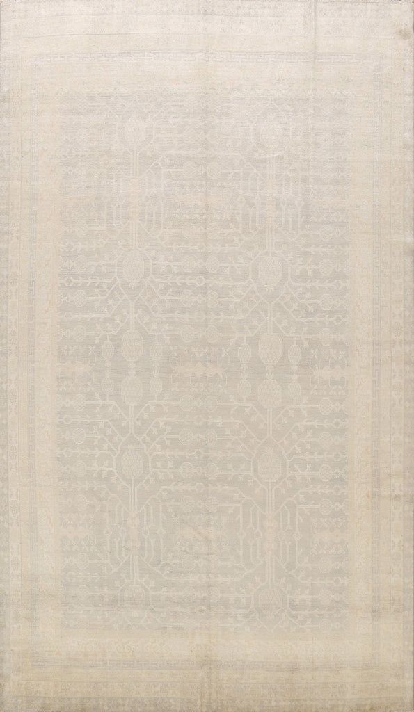 100% Vegetable Dye Muted Khotan Oriental Area Rug 8x11