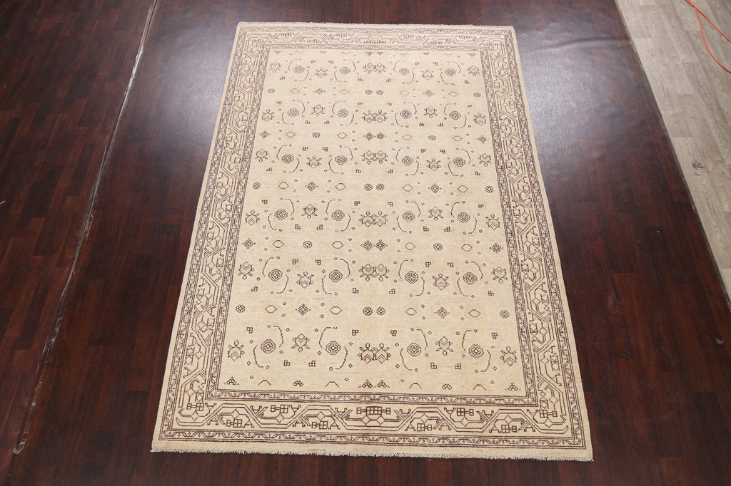 100% Vegetable Dye Khotan Oriental Area Rug 7x10