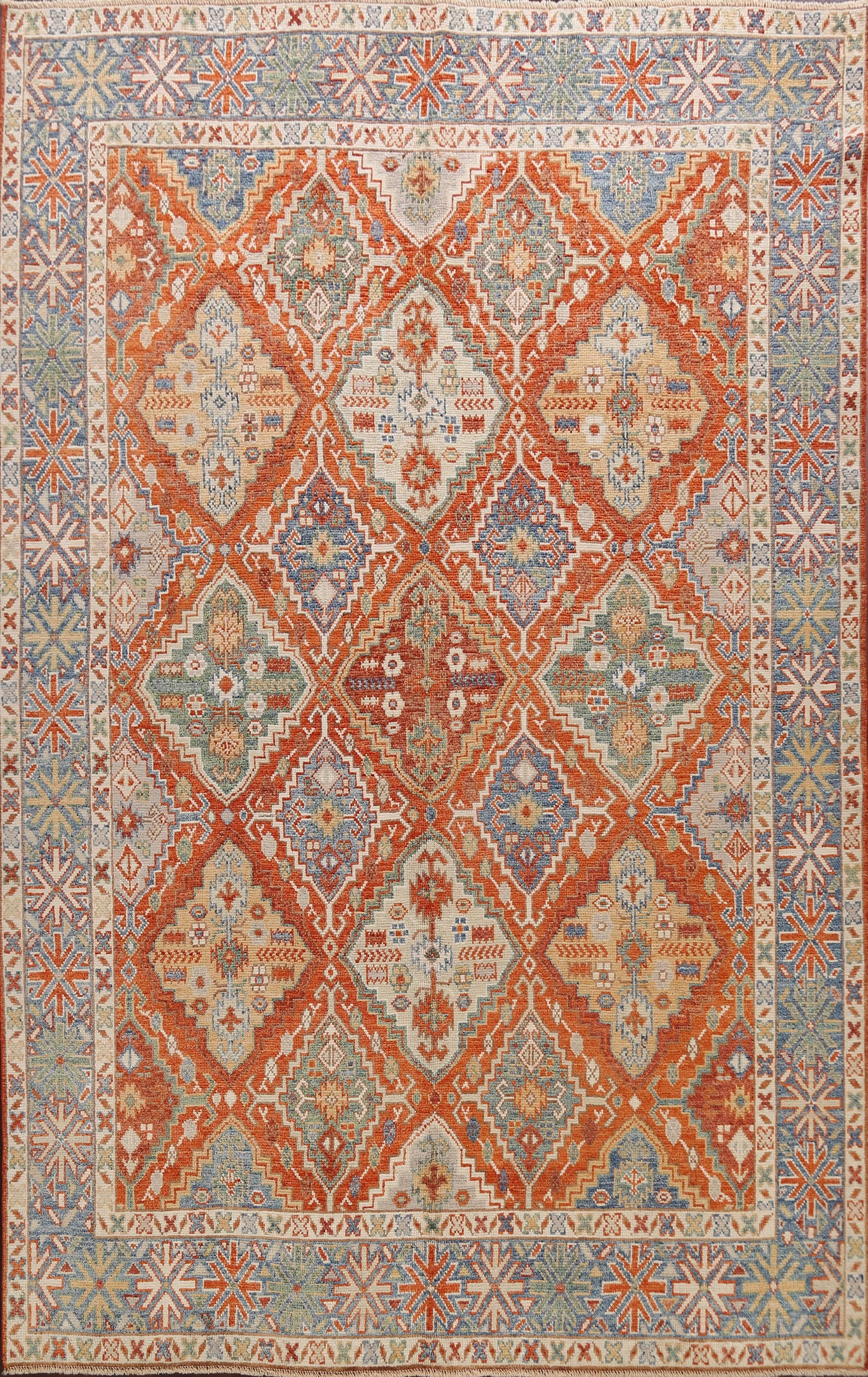 100% Vegetable Dye Khotan Oriental Area Rug 9x11