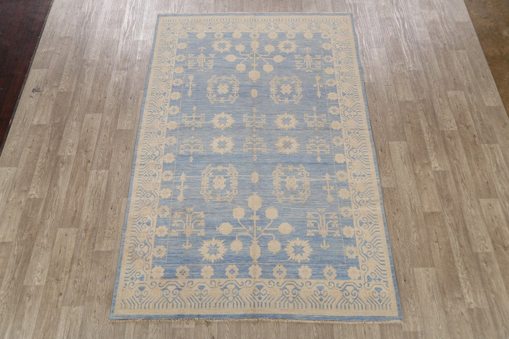 100% Vegetable Dye Khotan Oriental Area Rug 6x9