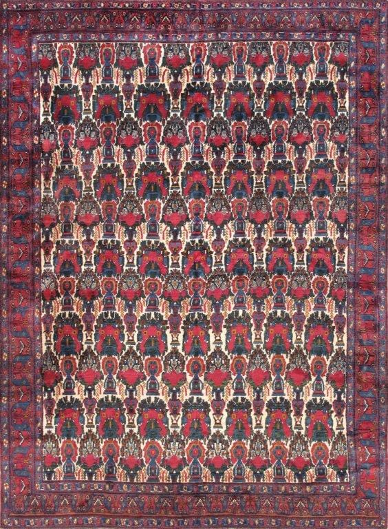 Antique Bidjar Collection Hand-Knotted Wool Area Rug-8'7" X 11'8"