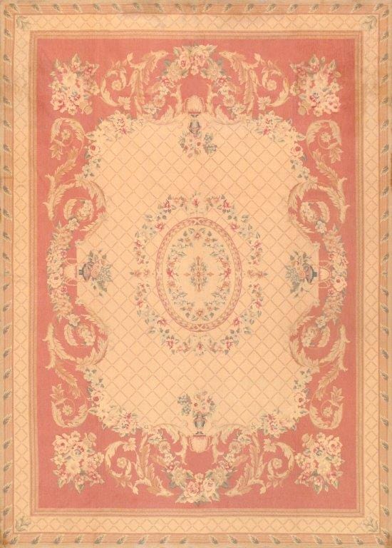 Abusson Collection Hand-Knotted Wool Area Rug