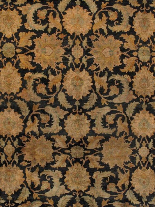 Agra Collection Hand-Knotted Wool Area Rug- 9'10" X 13' 4"