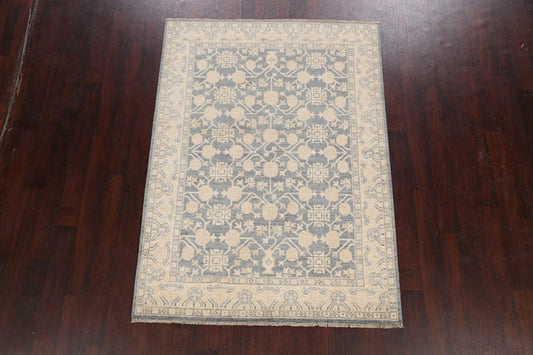 Vegetable Dye Authentic Oushak Oriental Area Rug 5x7