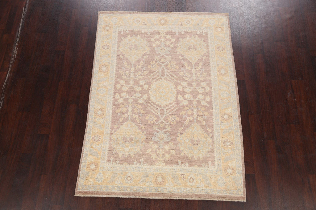 100% Vegetable Dye Authentic Oushak Oriental Area Rug 5x7