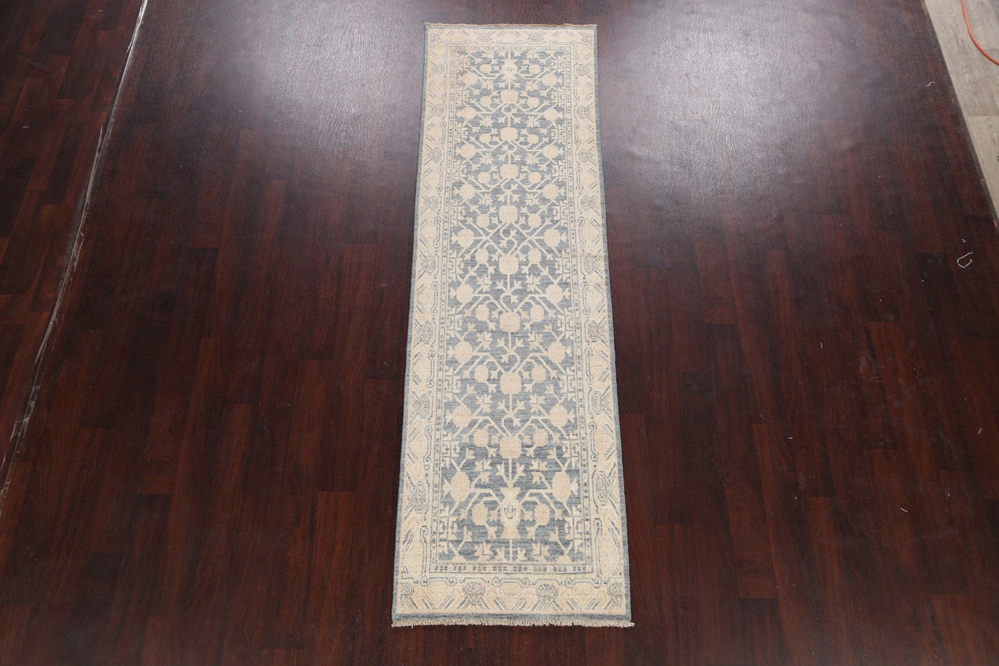 Vegetable Dye Oushak Turkish Oriental Runner Rug 3x9