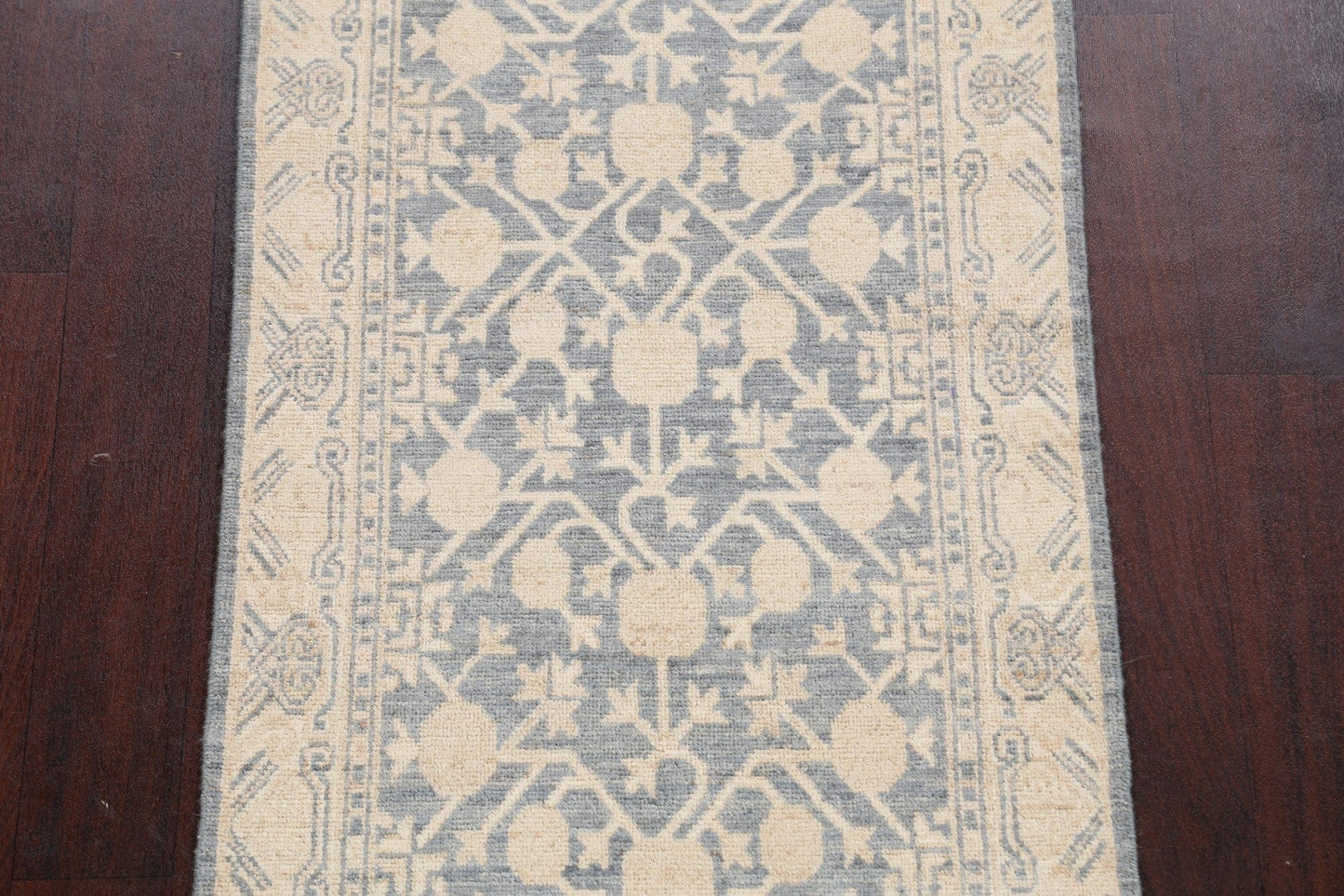 Vegetable Dye Oushak Turkish Oriental Runner Rug 3x9