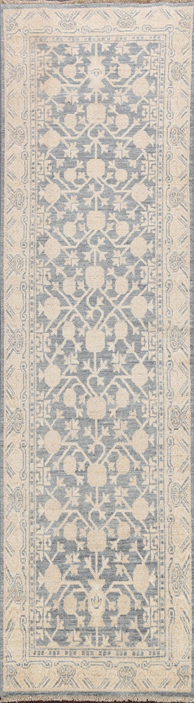 Vegetable Dye Oushak Turkish Oriental Runner Rug 3x9