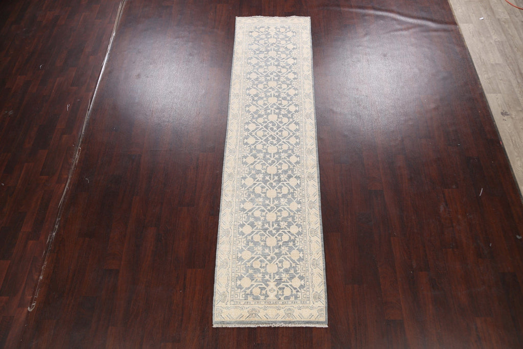 100% Vegetable Dye Oushak Oriental Runner Rug 3x10