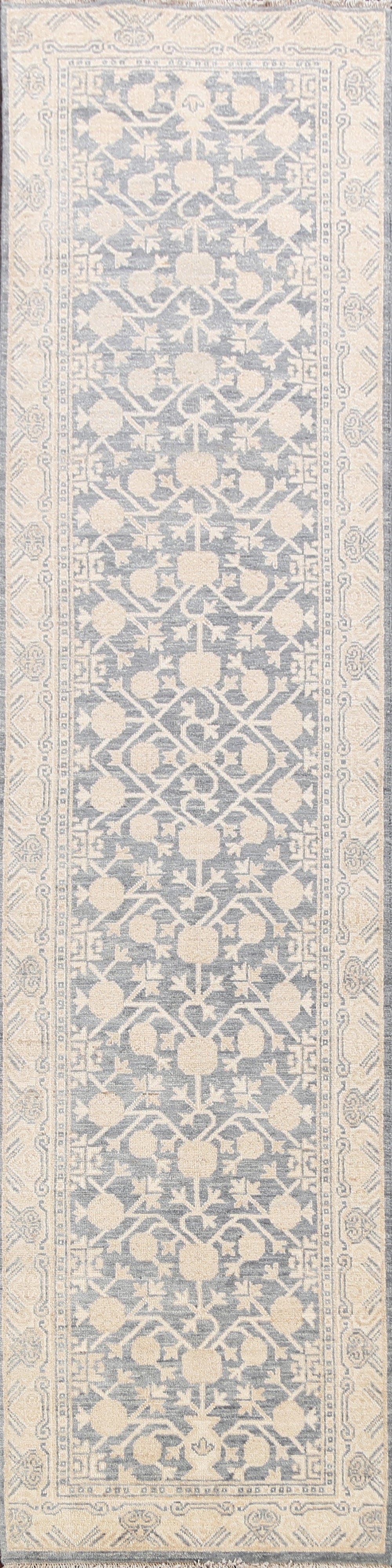 100% Vegetable Dye Oushak Oriental Runner Rug 3x10