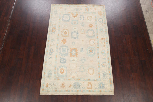 100% Vegetable Dye Oushak Oriental Area Rug 5x8