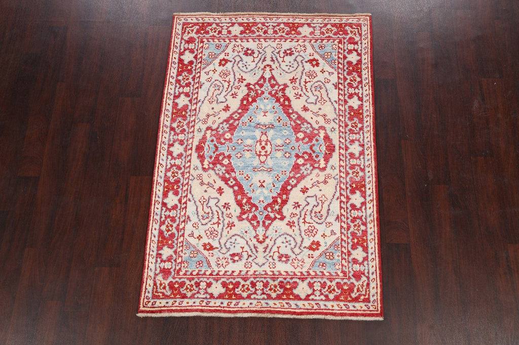 100% Vegetable Dye Oushak Oriental Area Rug 4x6