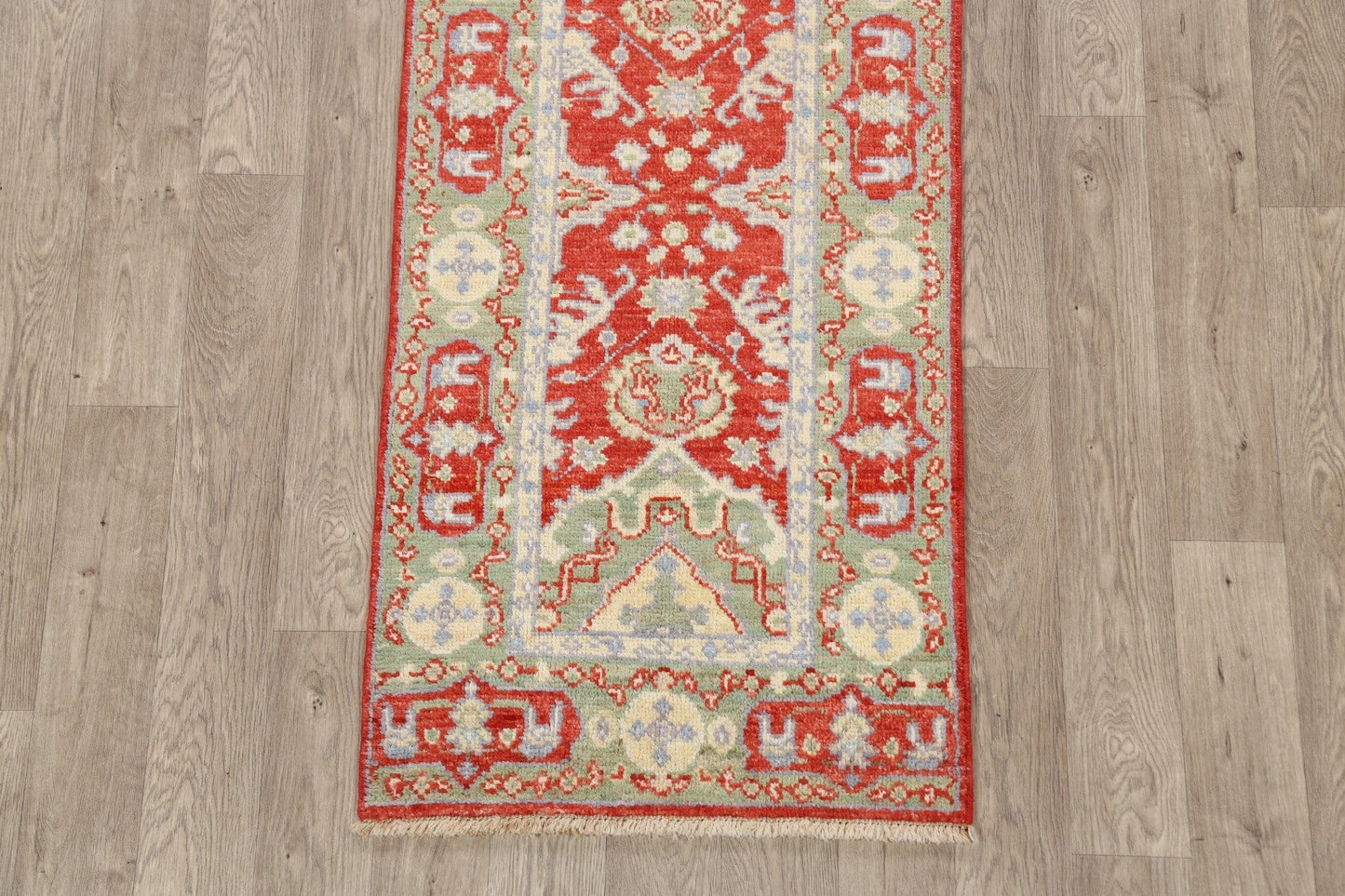 100% Vegetable Dye Oushak Turkish Oriental Runner Rug 3x10