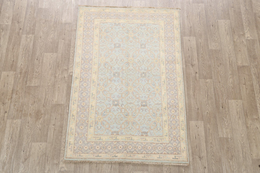 100% Vegetable Dye Oushak Oriental Area Rug 4x6