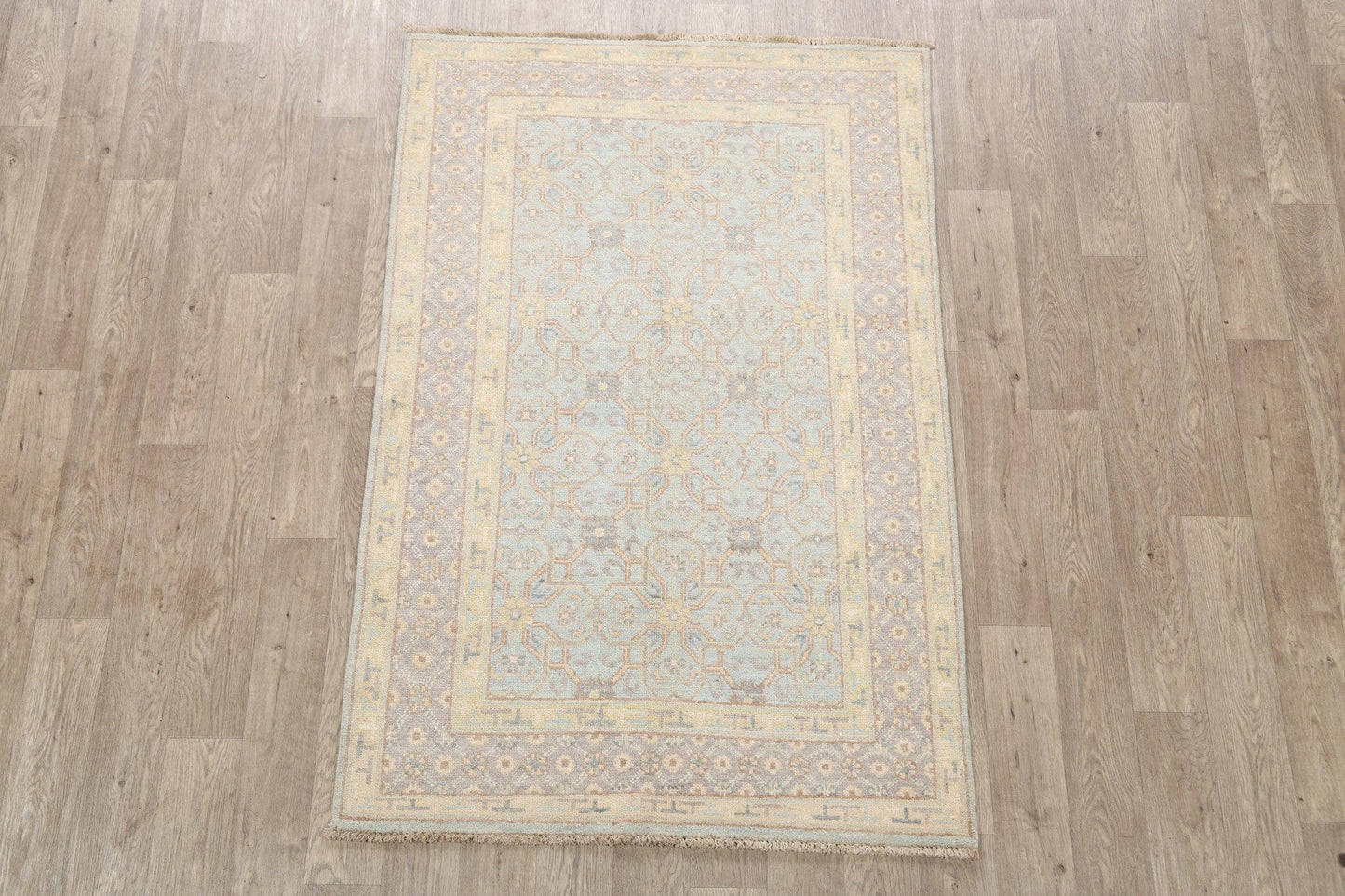 100% Vegetable Dye Oushak Oriental Area Rug 4x6