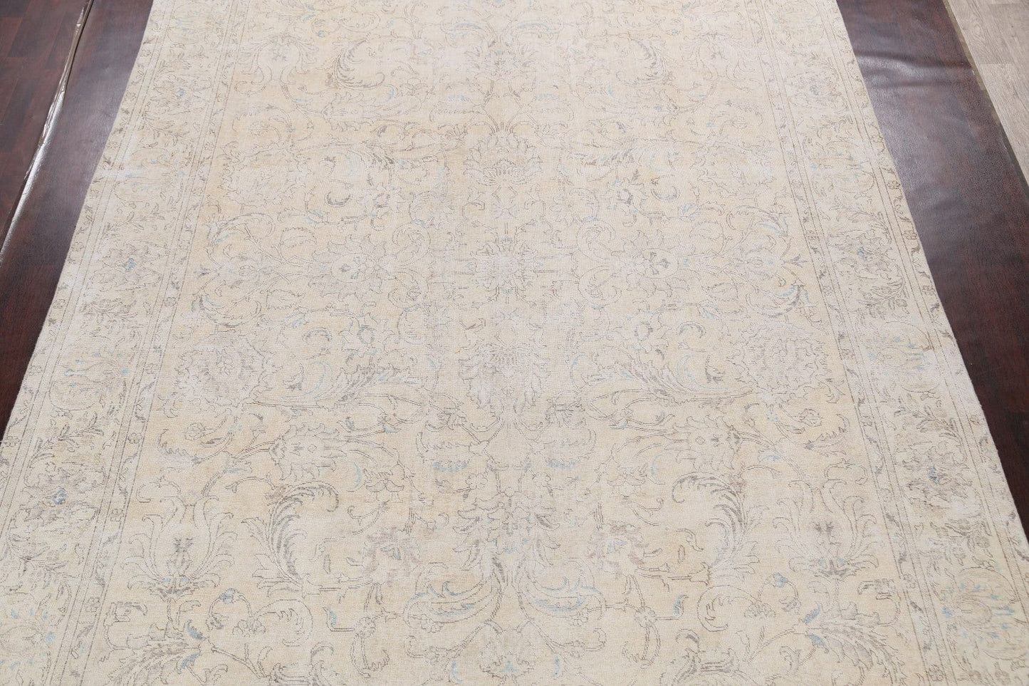 Muted Distressed Tabriz Persian Area Rug 10x13