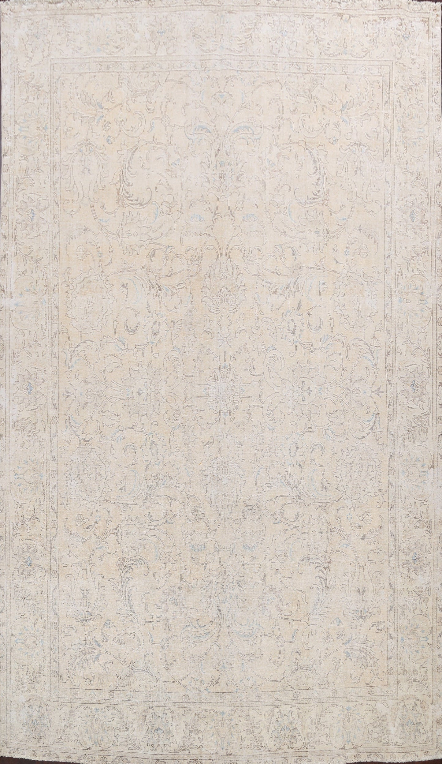 Muted Distressed Tabriz Persian Area Rug 10x13