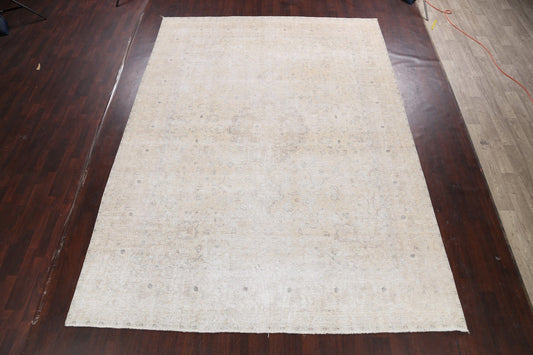 Muted Distressed Tabriz Persian Area Rug 10x12