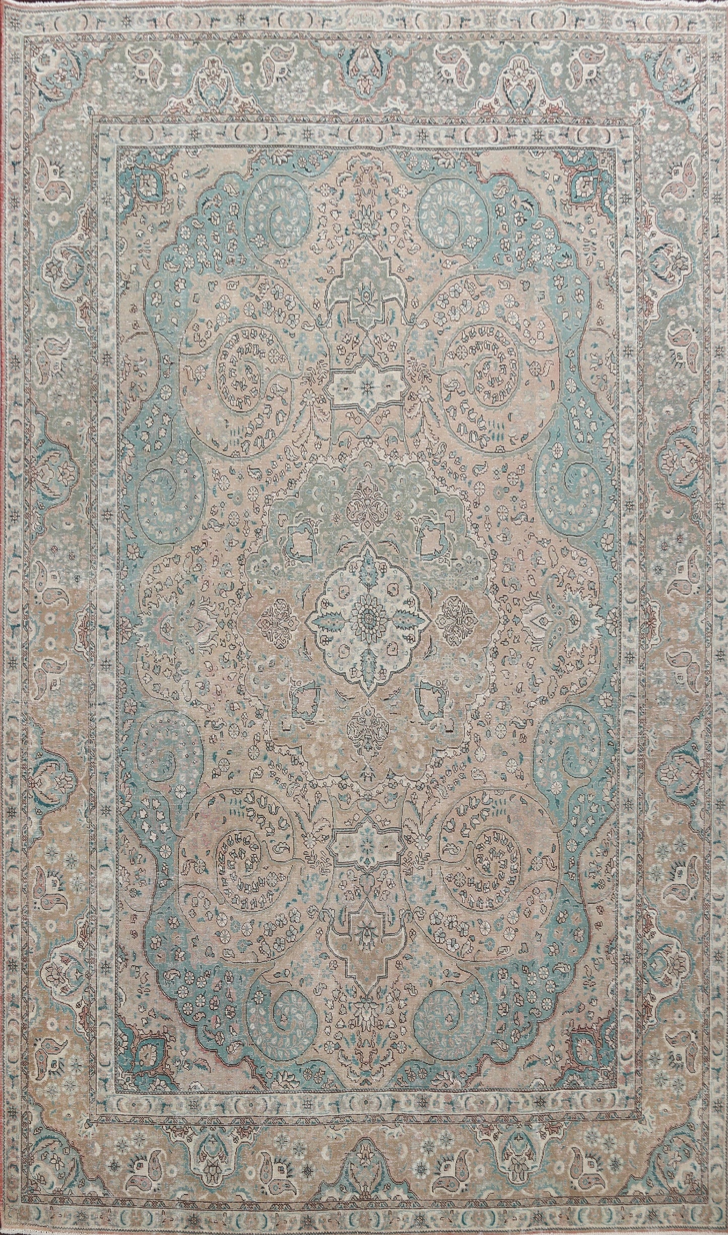 Floral Tabriz Persian Area Rug 10x13