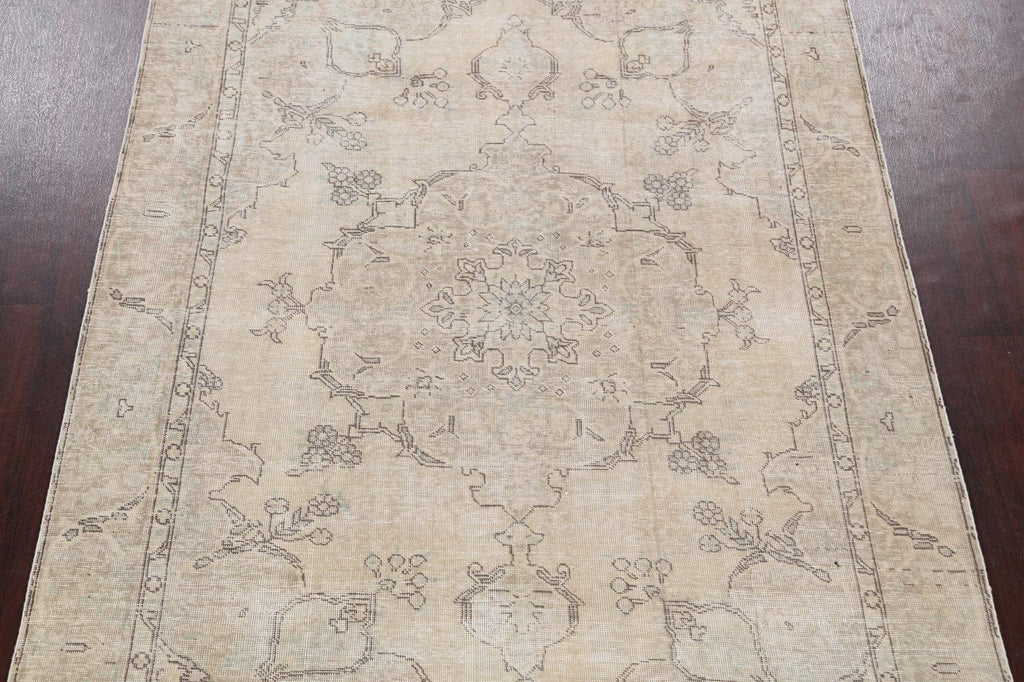 Floral Tabriz Persian Area Rug 6x9